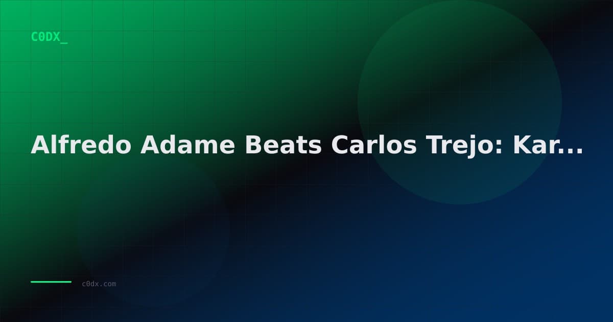 Alfredo Adame Beats Carlos Trejo: Karely Ruiz Fight Dominates Ring Royale