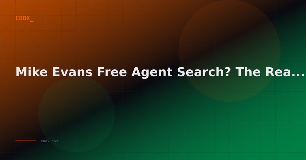 Mike Evans Free Agent Search? The Real 2026 NFL Free Agency Story